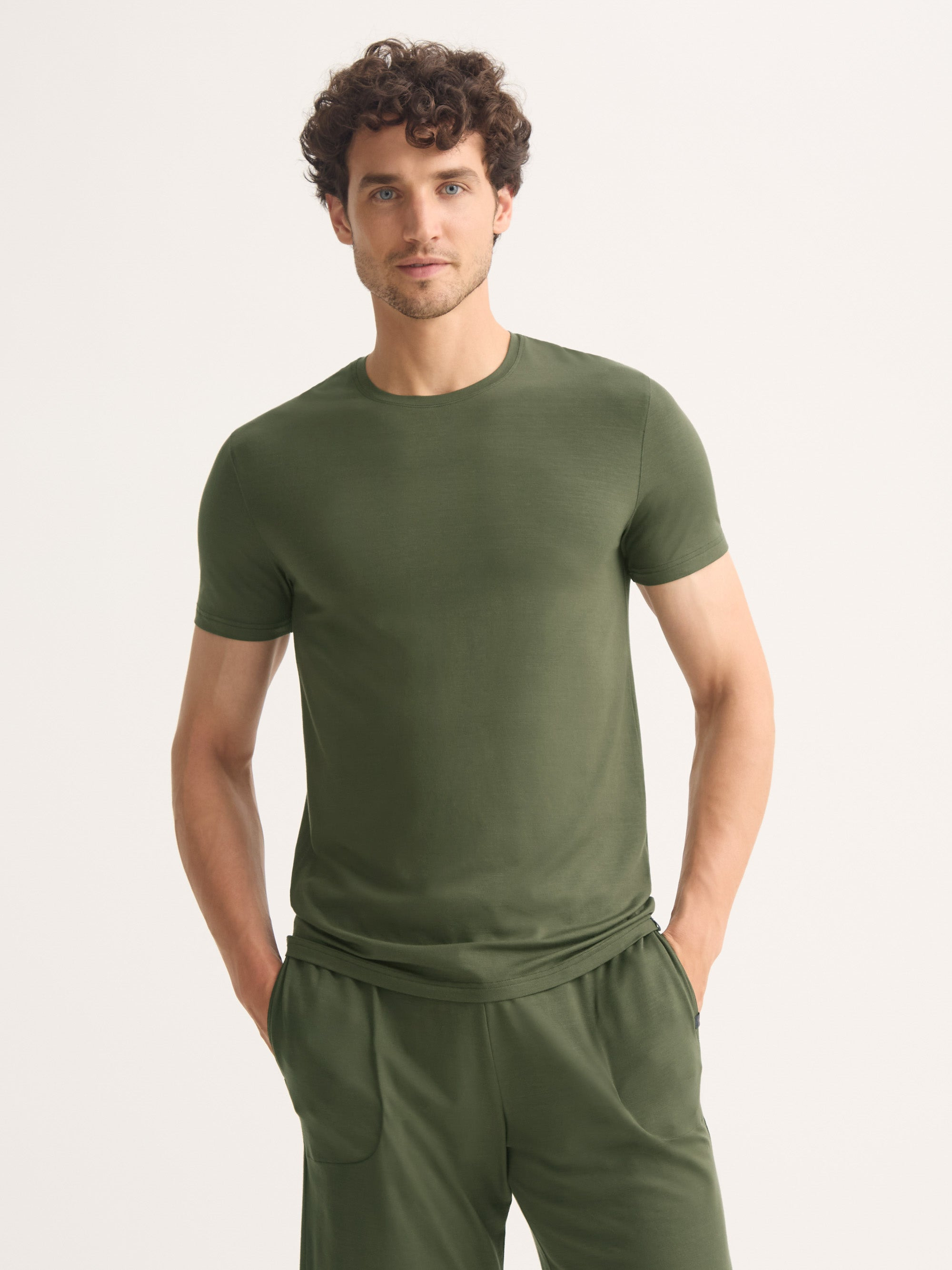 Men's T-Shirt Basel Micro Modal Stretch Evergreen - 4