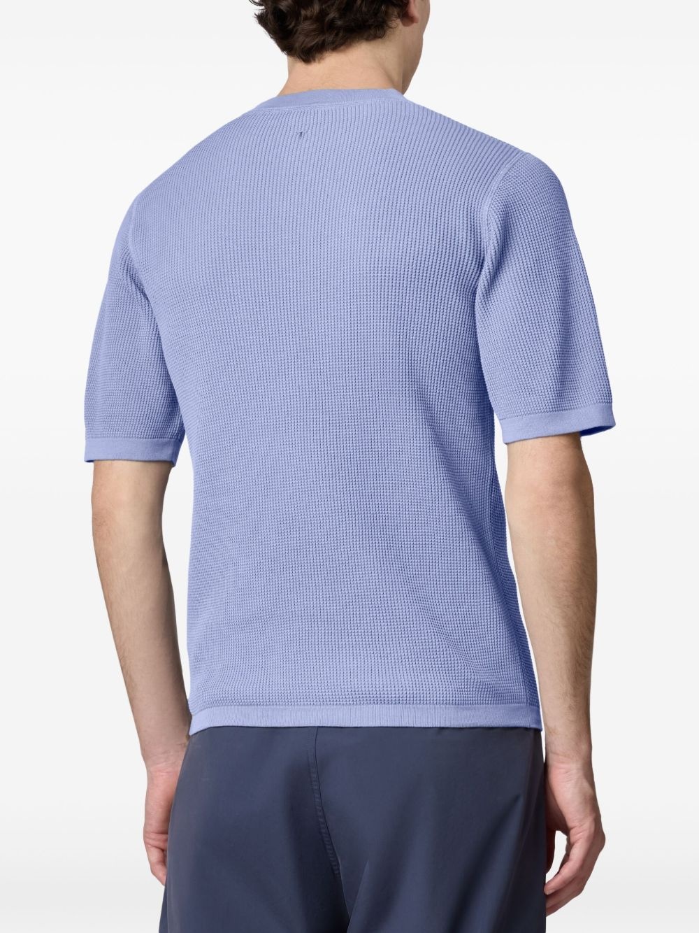 ribbed short-sleeve T-shirt - 4