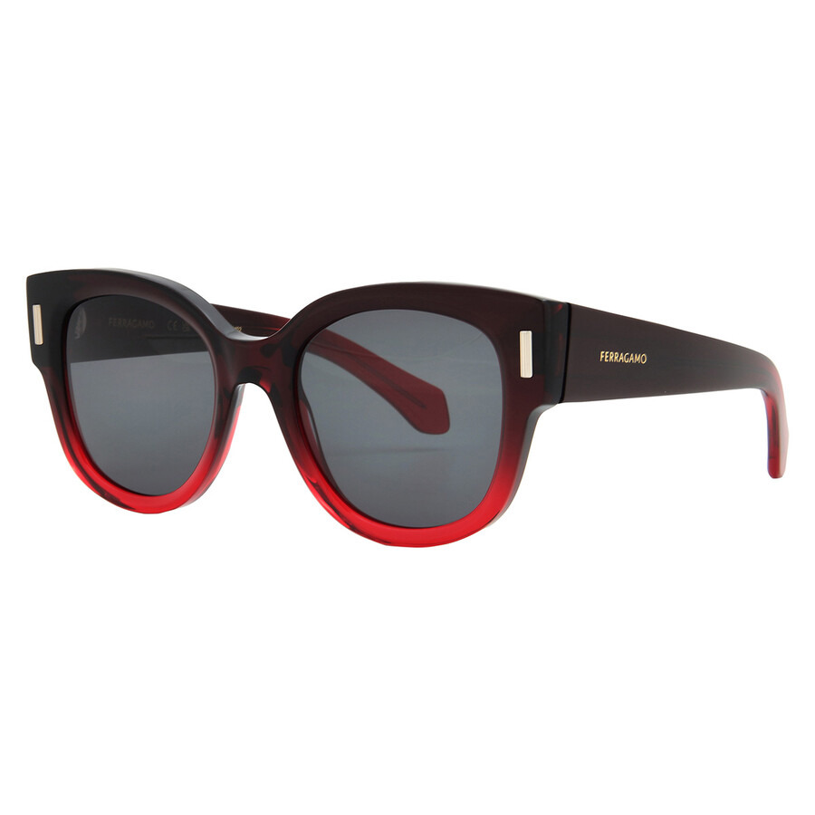Ferragamo Grey Oval Ladies Sunglasses SF2007S 615 51 - 2