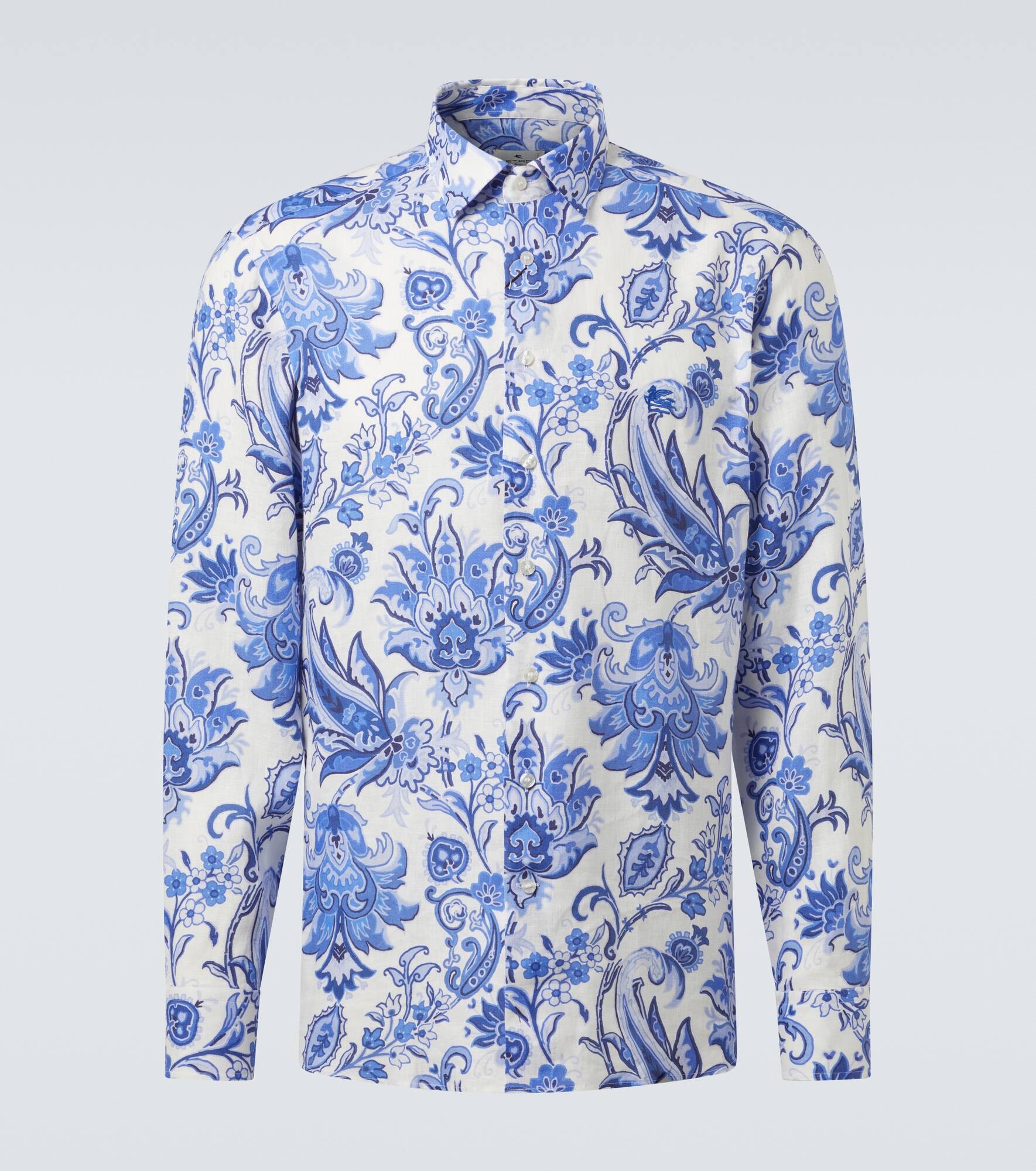 Roma printed linen shirt - 1