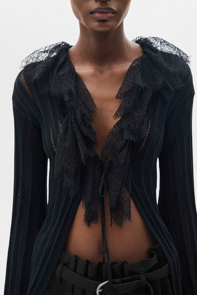 Nya Open Rib Fitted Cardigan 4
