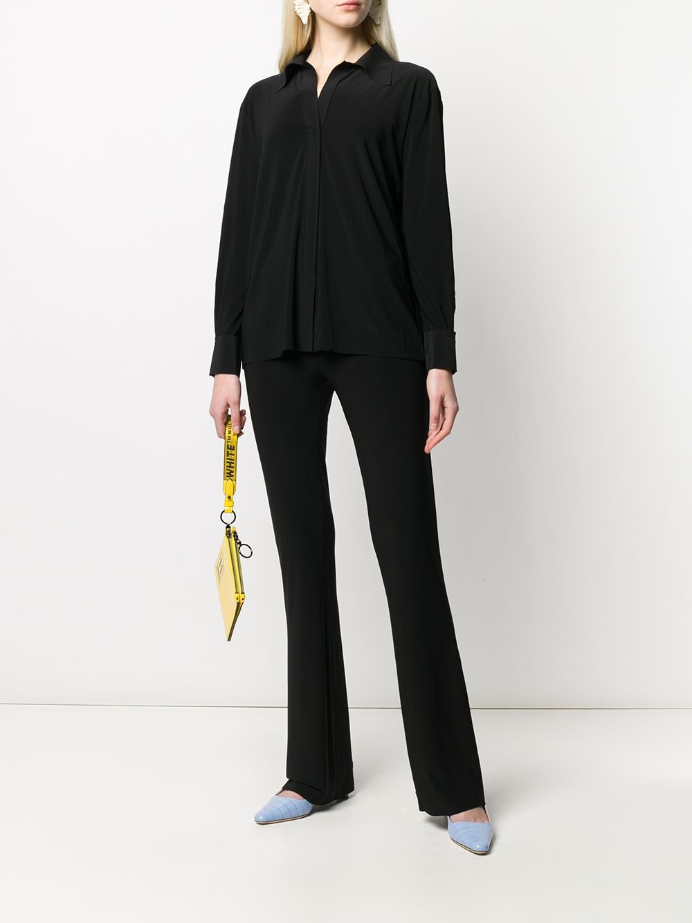 high waisted straight-leg trousers - 2