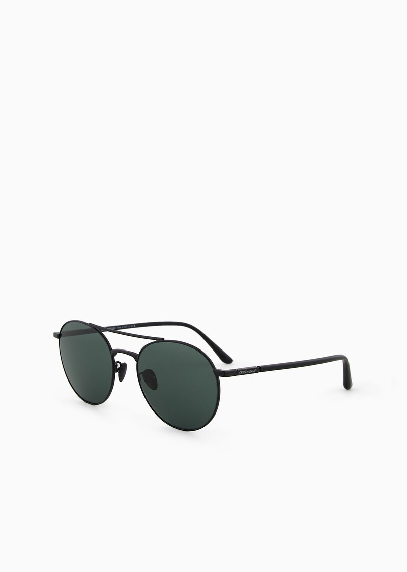 GIORGIO ARMANI Men’s round sunglasses outlook