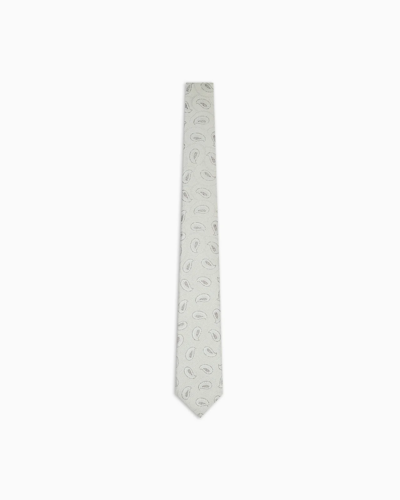 PAISLEY JACQUARD SILK TIE - 1