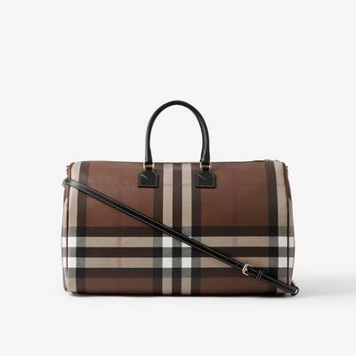 Burberry Check and Leather Extra Large Bowling Bag outlook