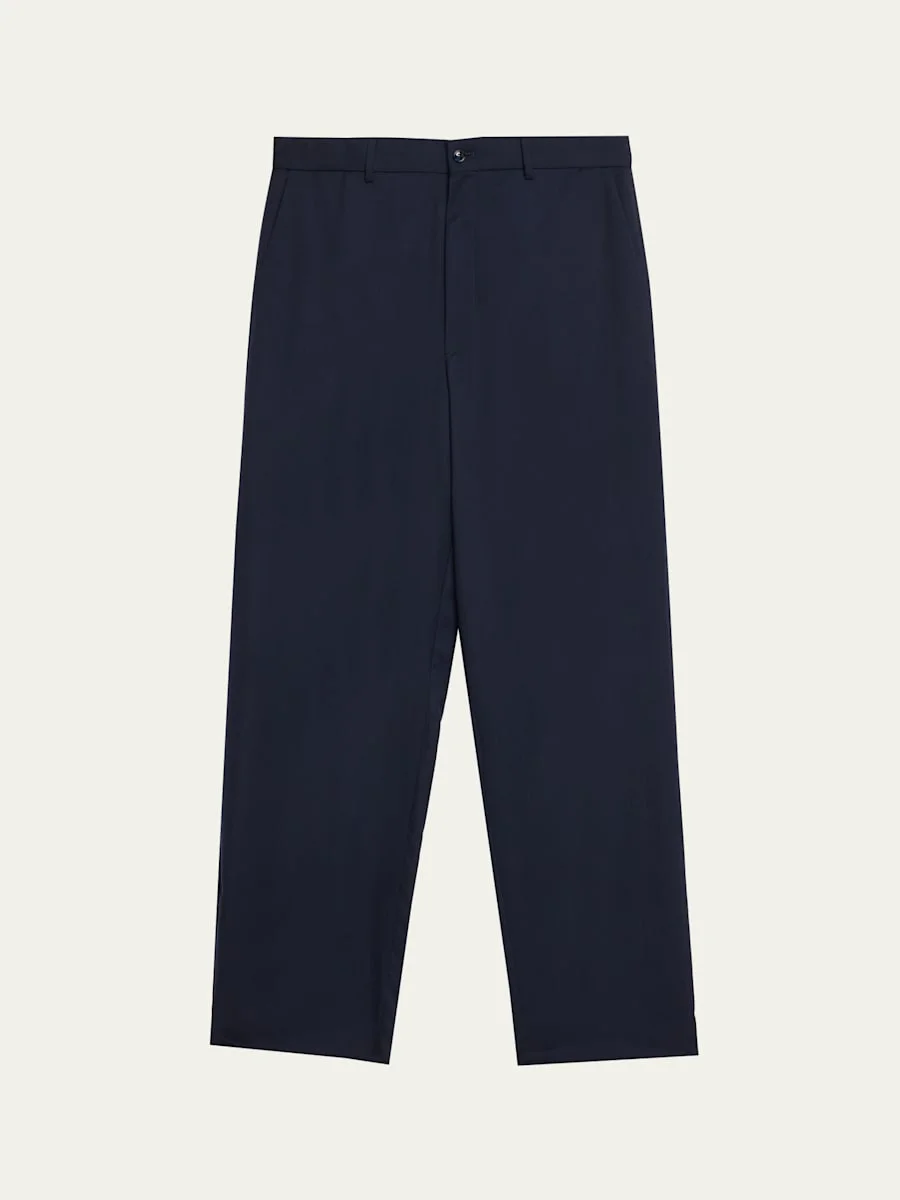 Cashmere Straight-Leg Tailored Pants - 1