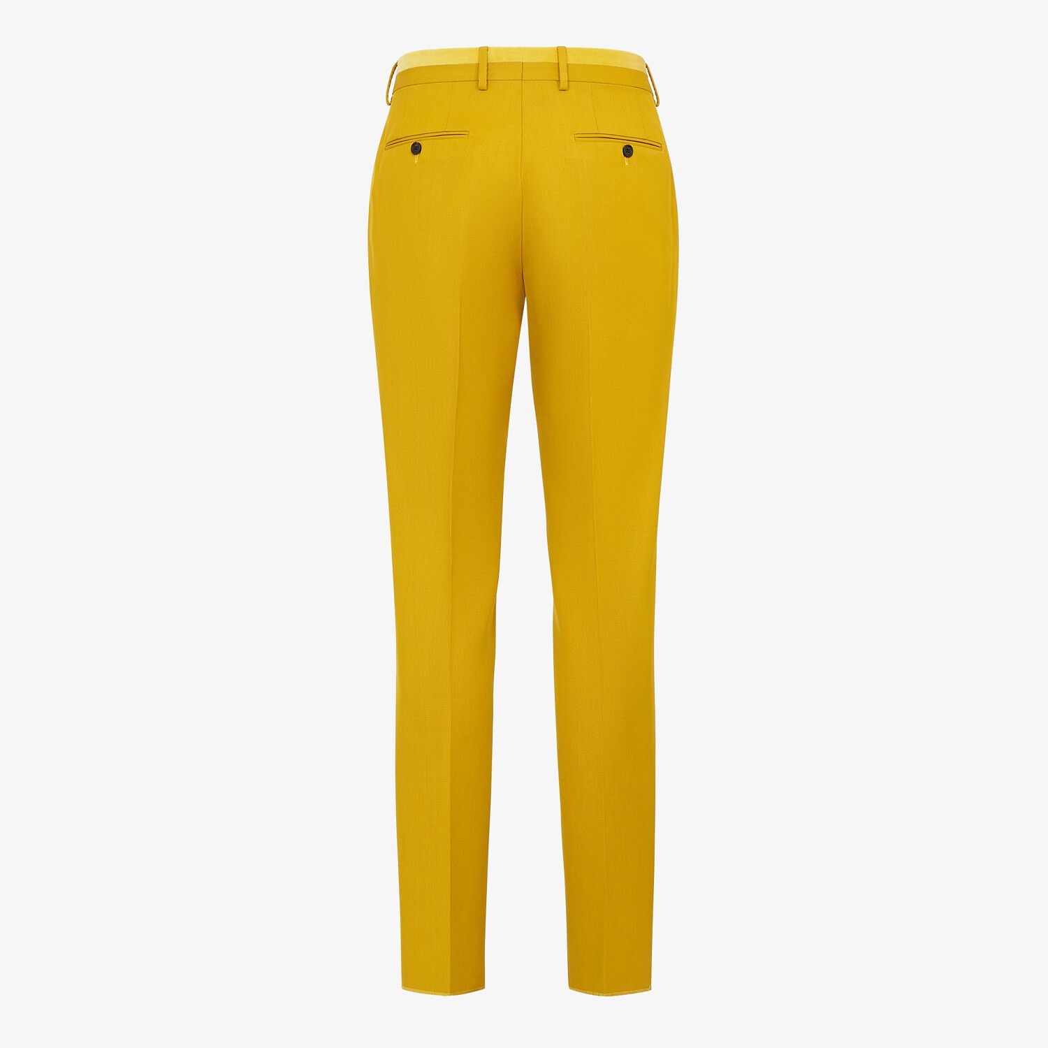 Yellow wool pants - 2