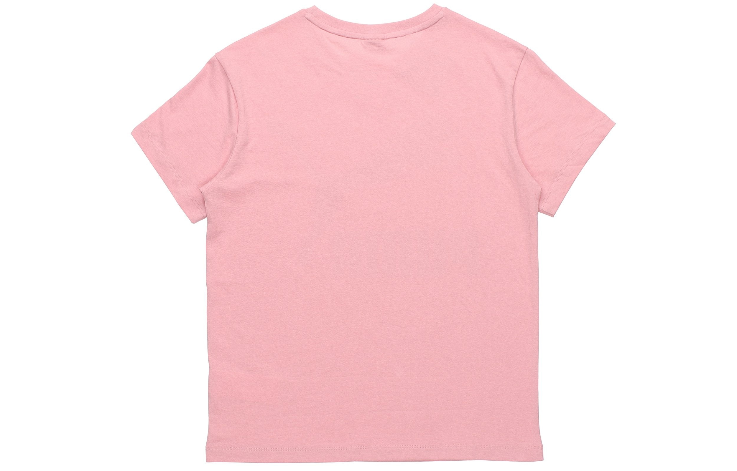 (WMNS) PUMA Logo Printing Round-neck Tee Pink 530005-14 - 2