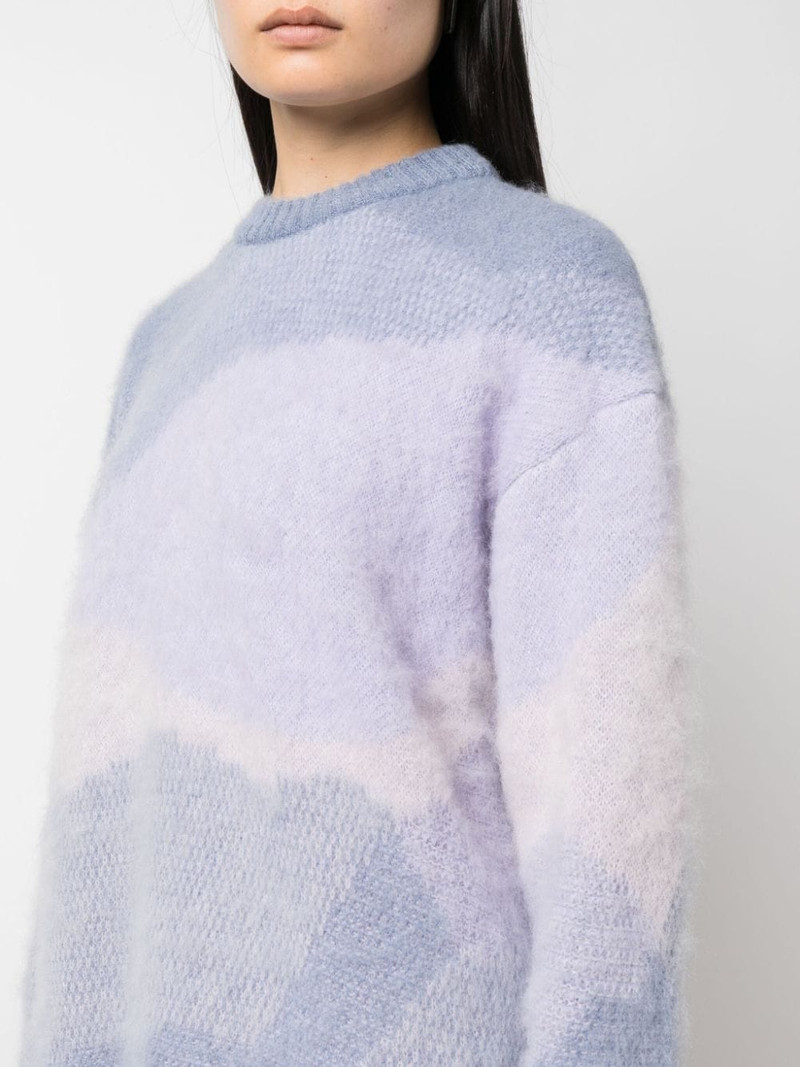 Eclipse patterned intarsia-knit jumper 5