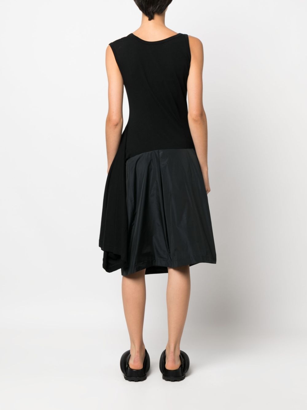 hybrid asymmetric sleeveless dress - 4