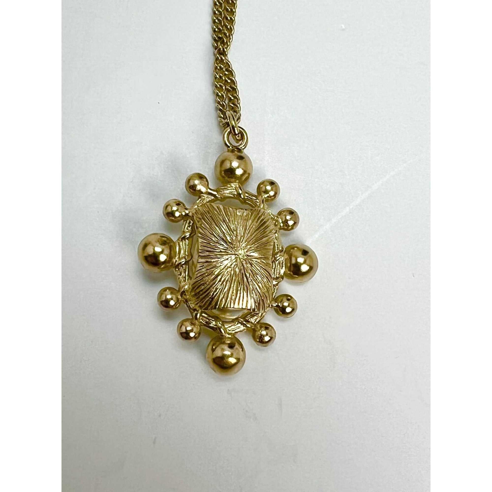 Chanel Crystal CC Necklace Gold Pearly Fashion Jewelry - 4
