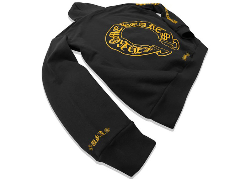 Chrome Hearts Chrome Hearts Online Exclusive Hoodie Black/Yellow outlook