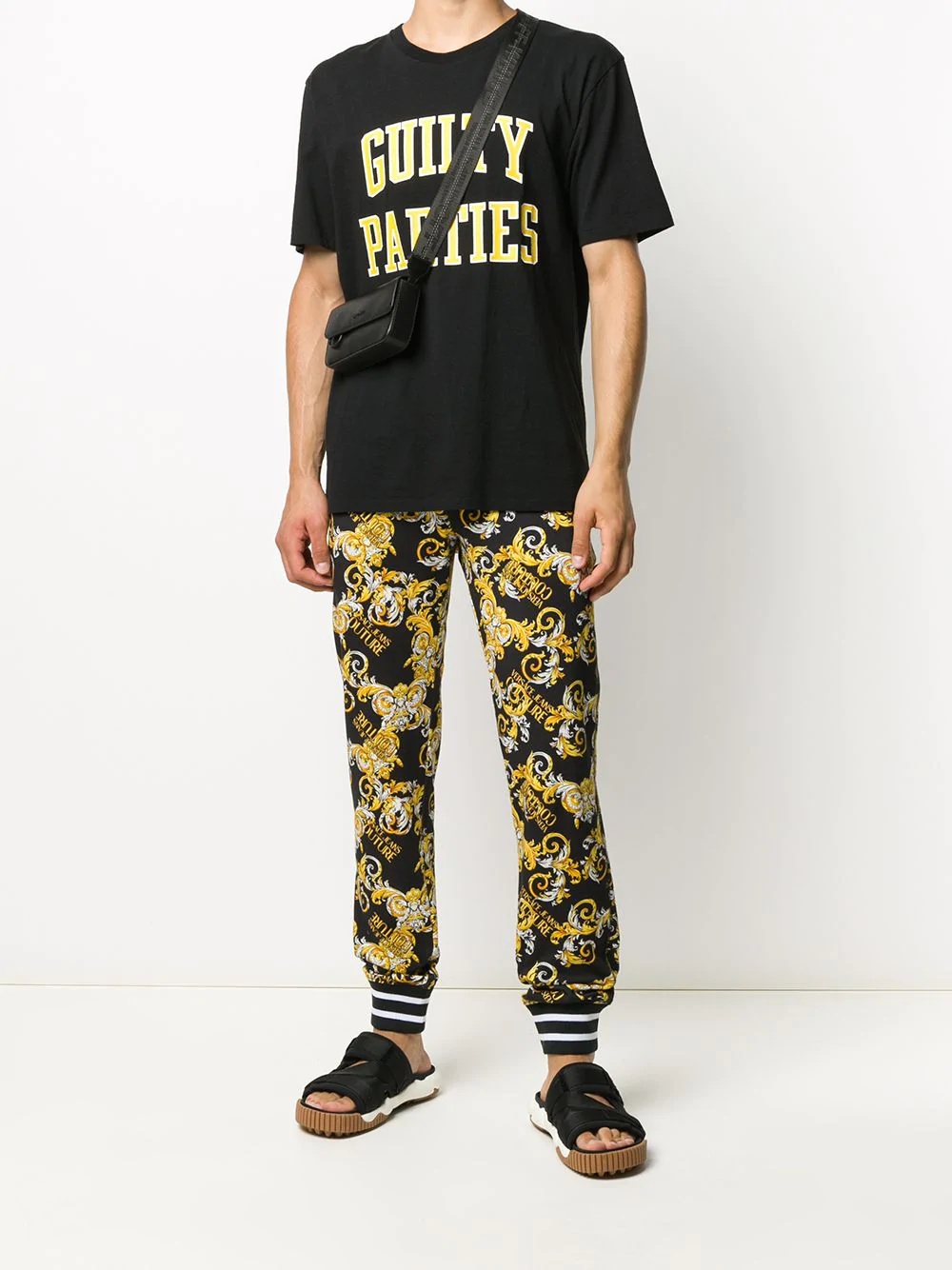 baroque-print track trousers - 2