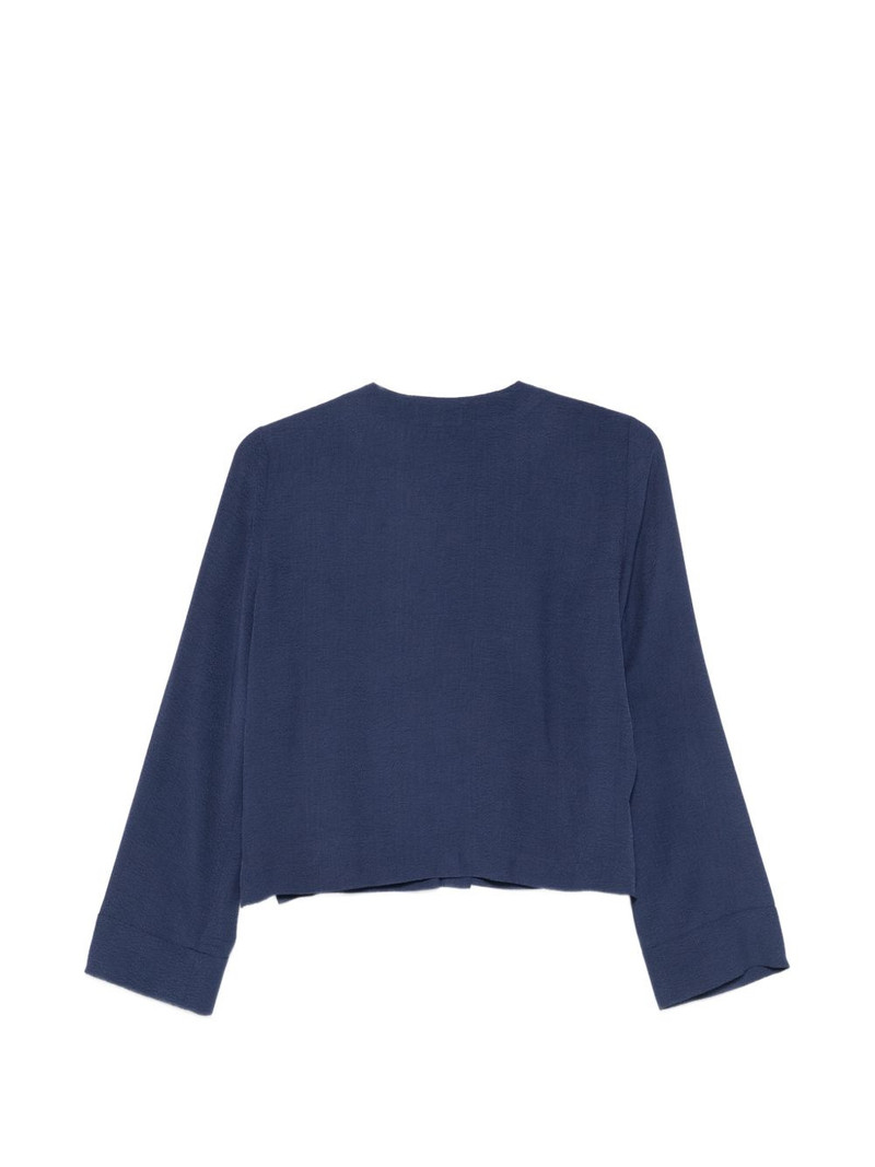 EMPORIO ARMANI crew-neck blouse outlook