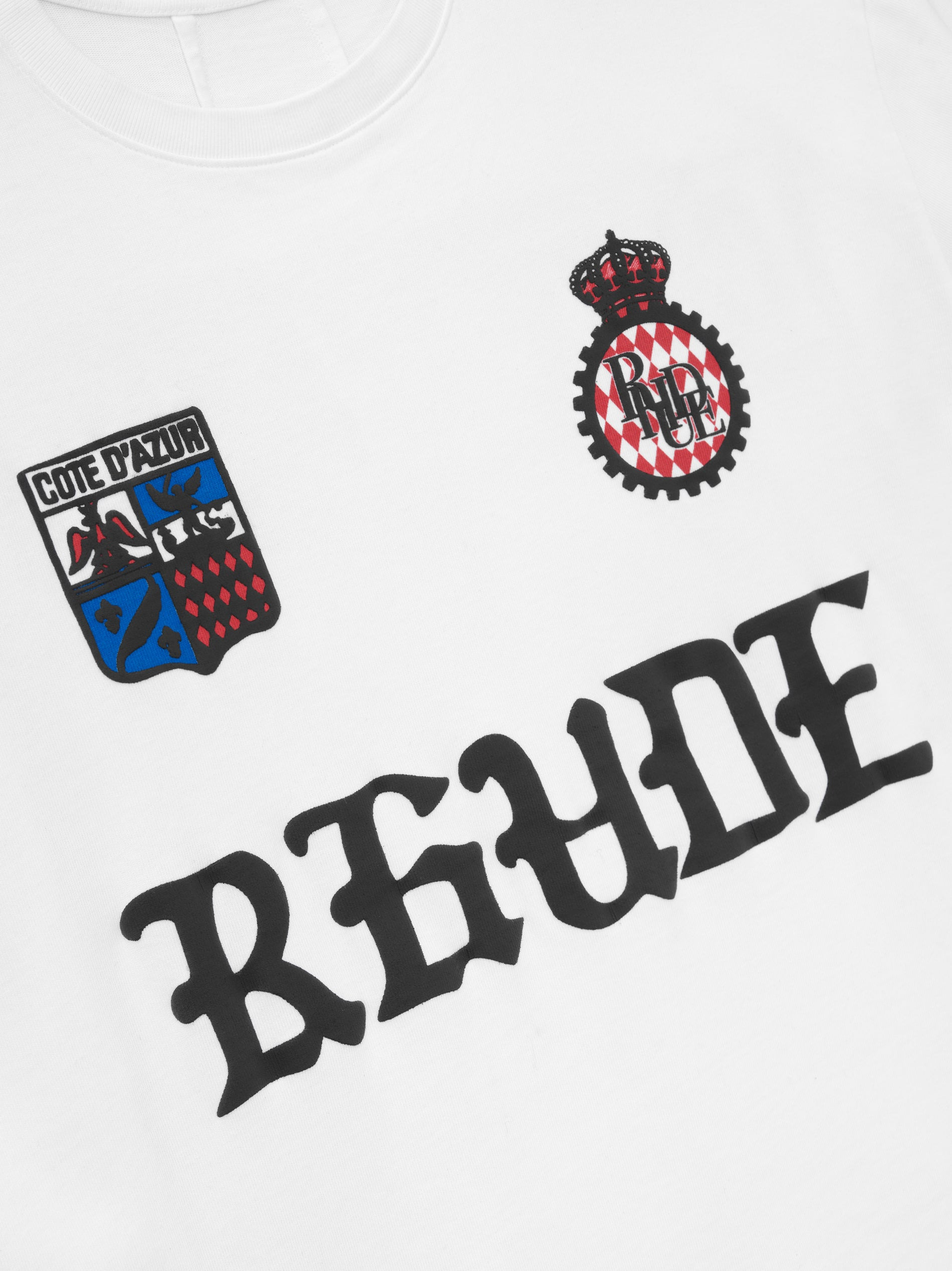 RHUDE COTE D'AZUR CREST OVERSIZED TEE - 4