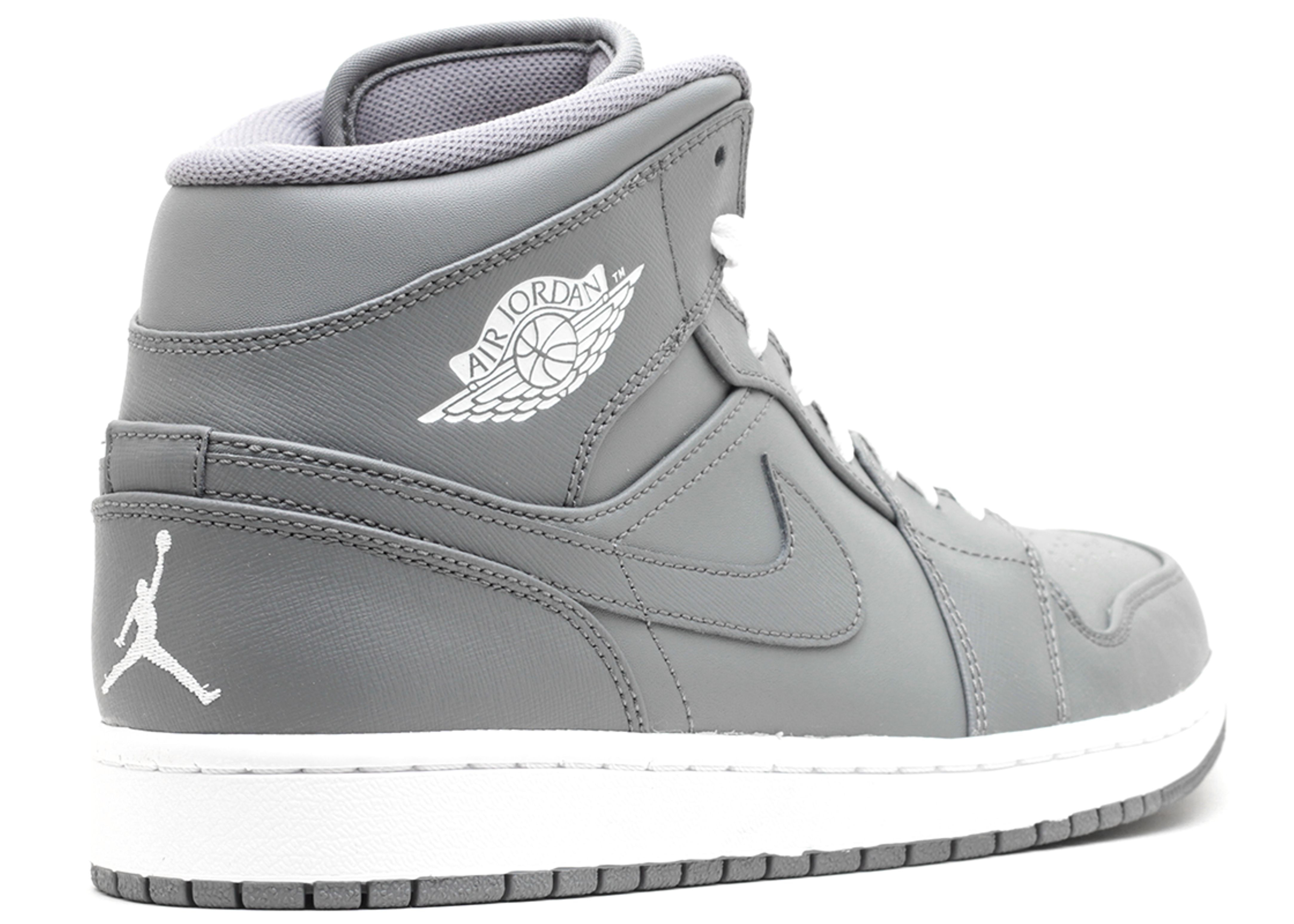 JORDAN 1 MID 'GREY WHITE' - 3