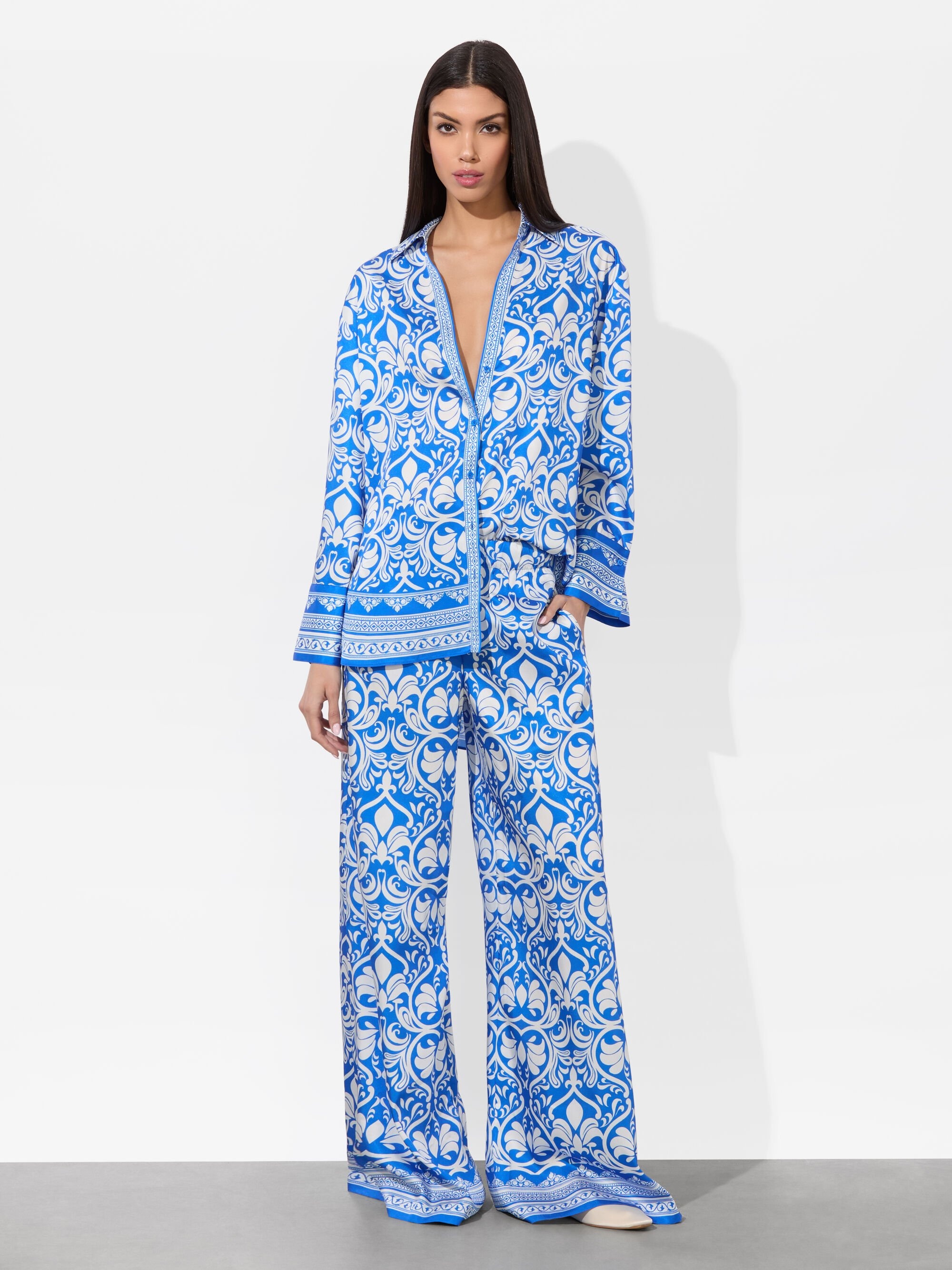 KIVA OVERSIZED PAJAMA SHIRT - 3