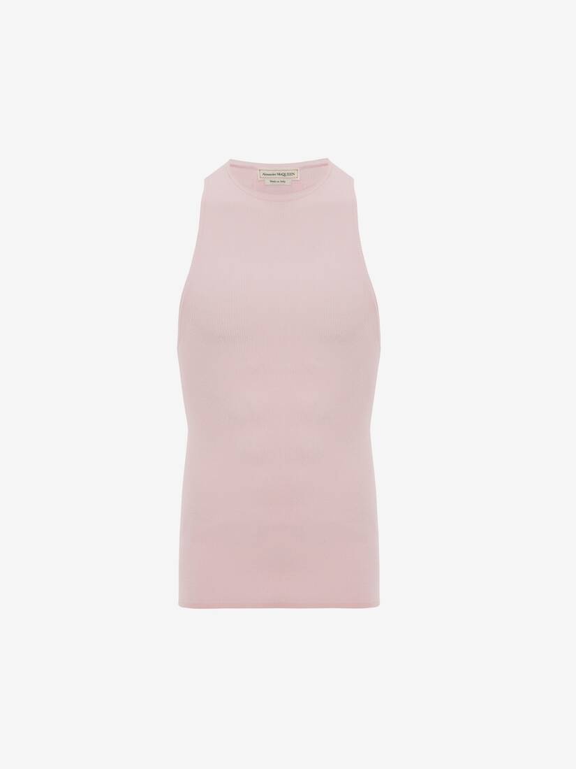Blake Illustration Ribbed Tank Top in Pink - 1