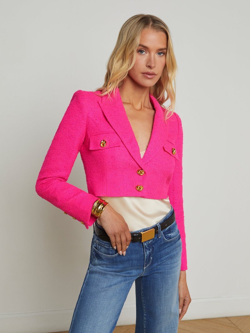 Maura Cropped Tweed Jacket 3