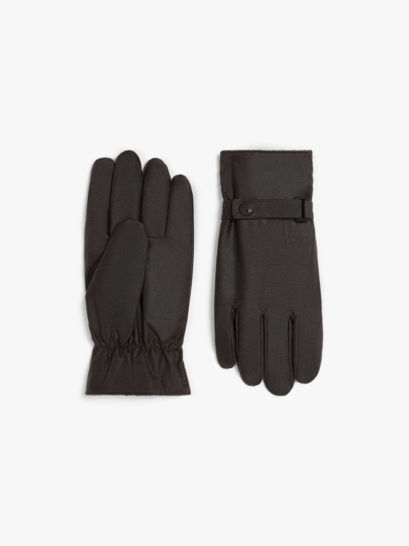 BROWN WAXED COTTON GLOVES 1