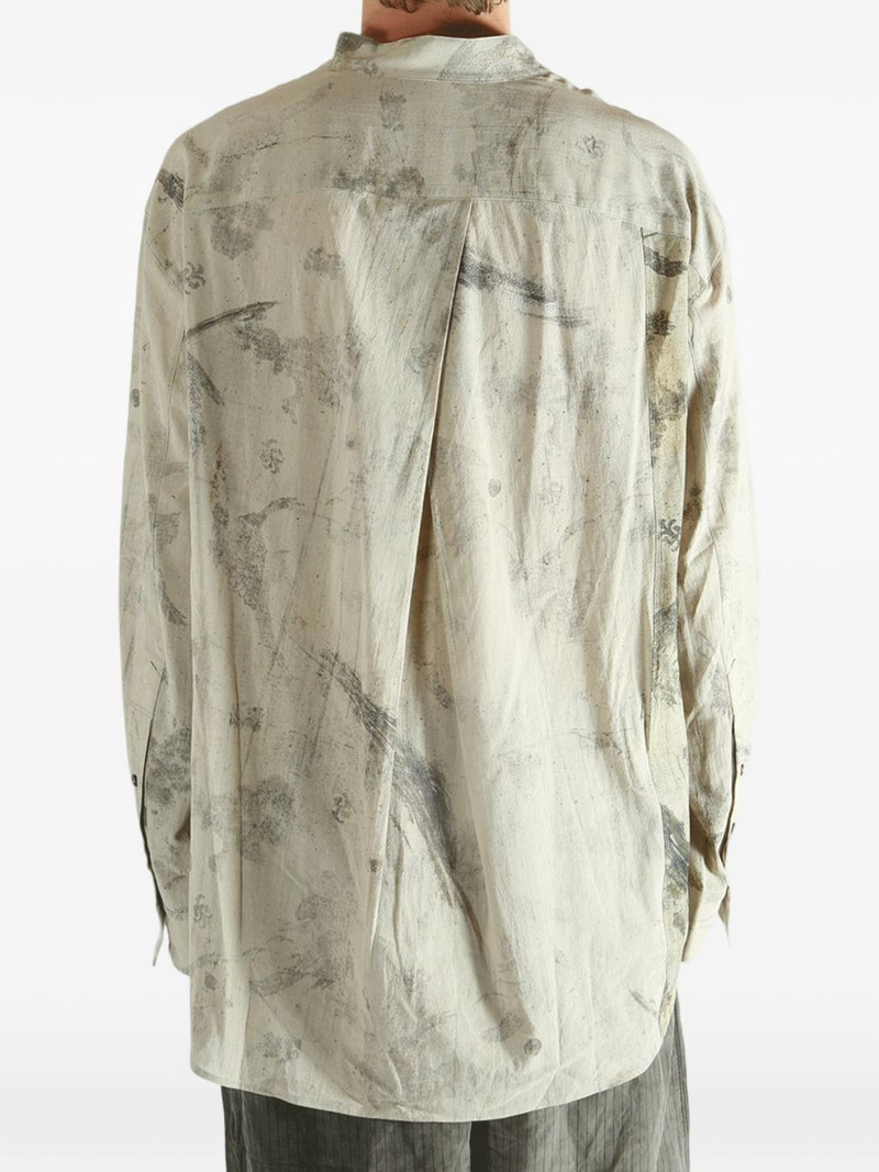 abstract-print cotton shirt 5