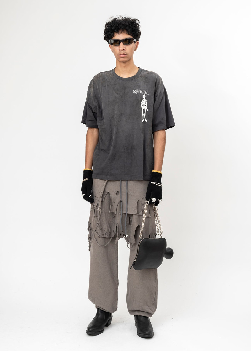 doublet GREY DOUBLET PHANTOM FRAYED SWEATPANTS outlook