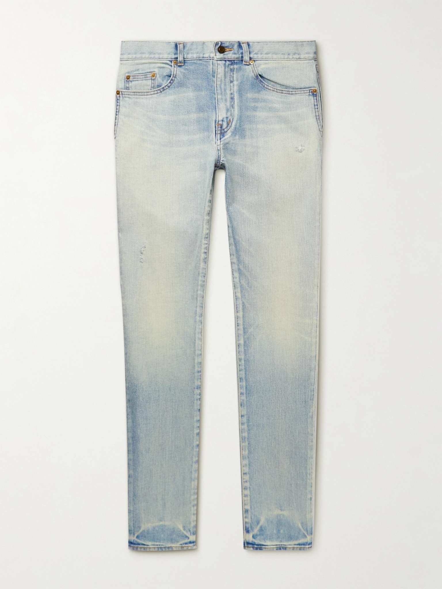 Distressed Skinny-Fit Jeans - 1