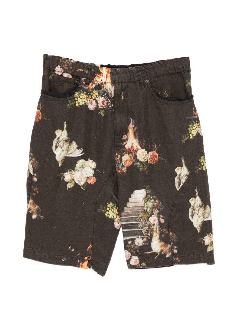 floral print shorts 1