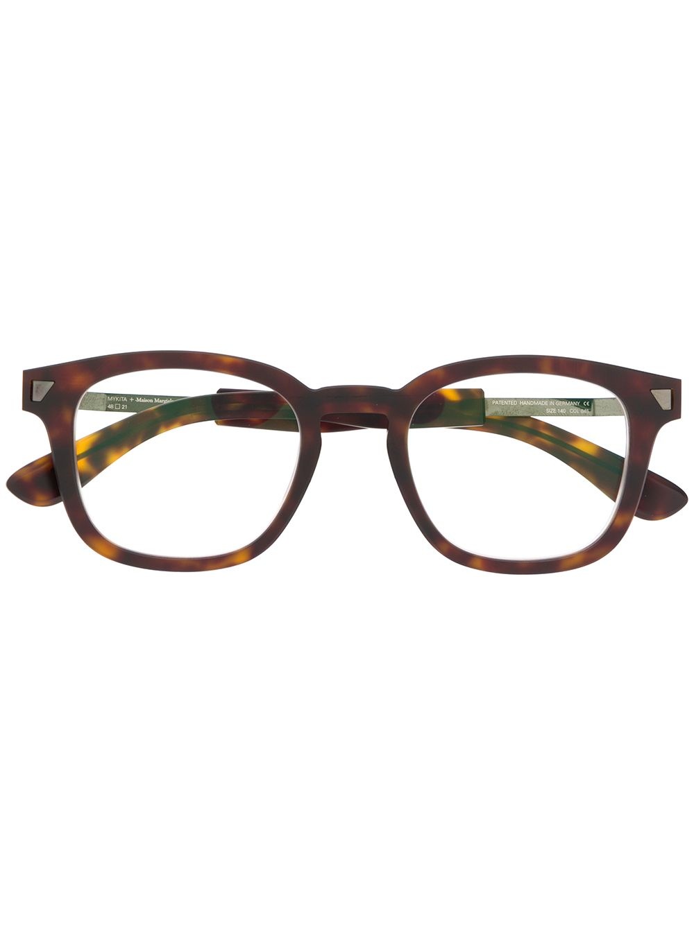 tortoiseshell square glasses - 1