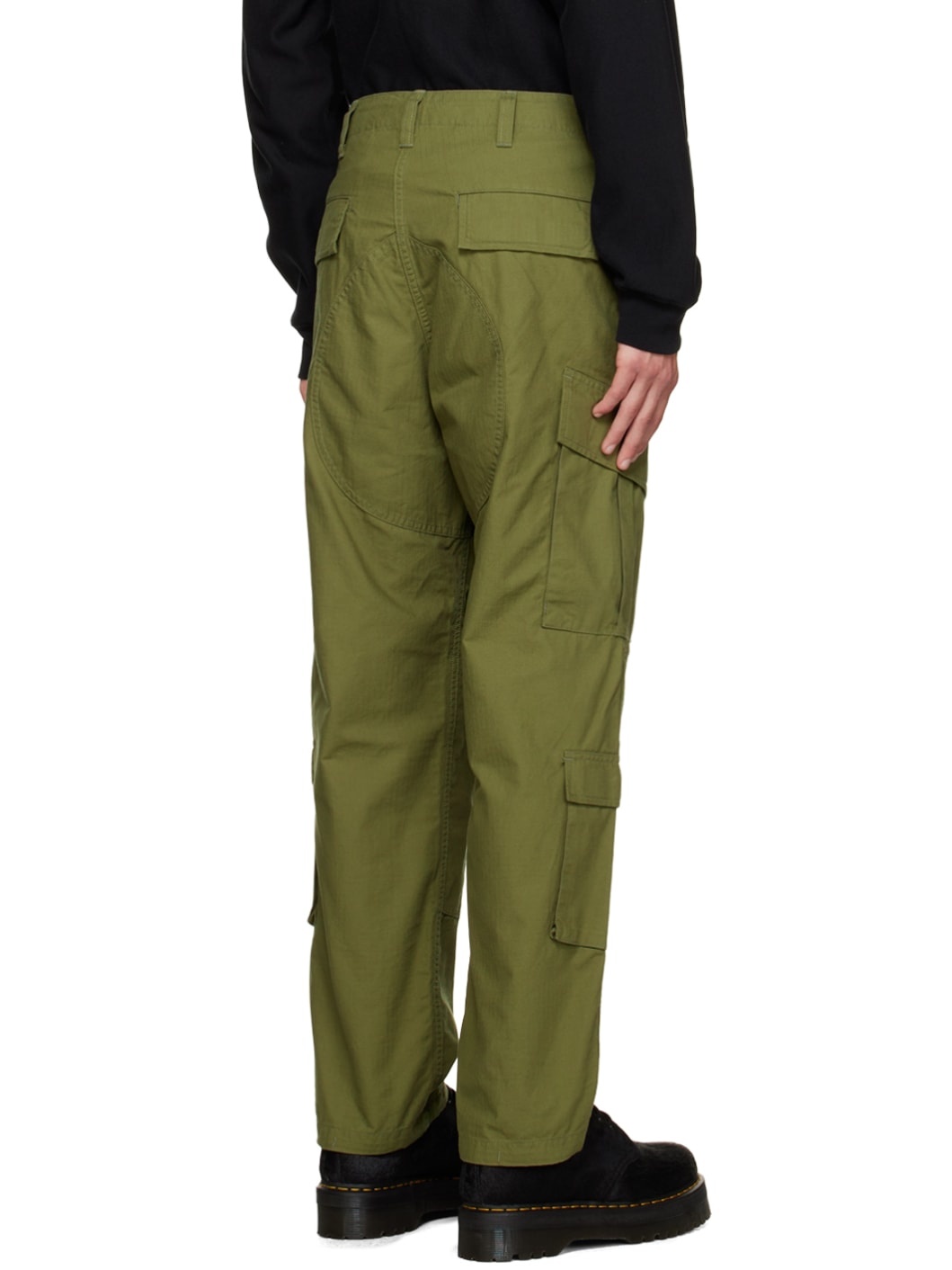 Uniform Experiment Khaki Relaxed-Fit Cargo Pants | REVERSIBLE
