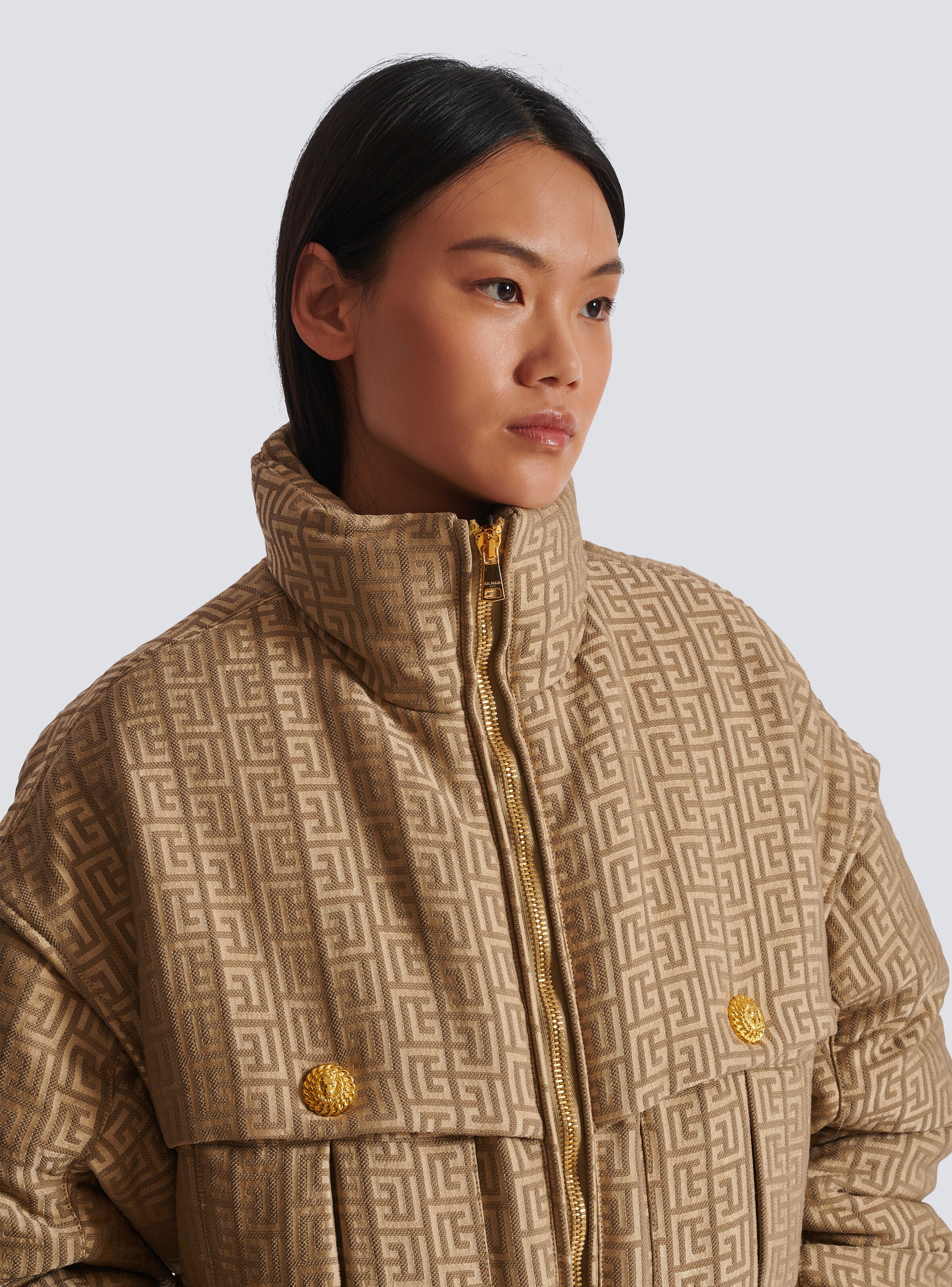 PB Labyrinth cropped jacquard bomber - 7
