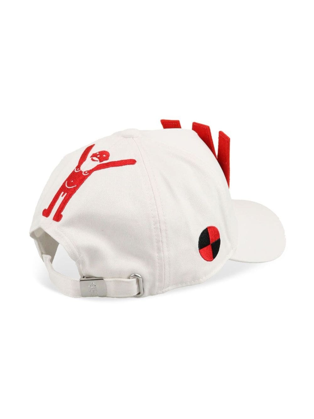 W embroidered cotton cap - 2