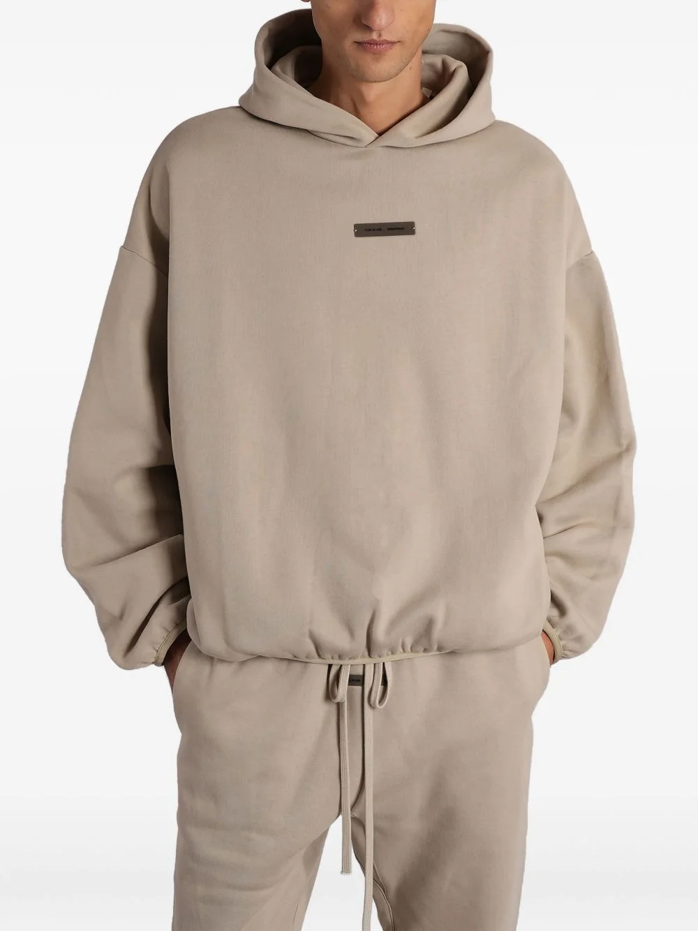 logo-detail hoodie - 1