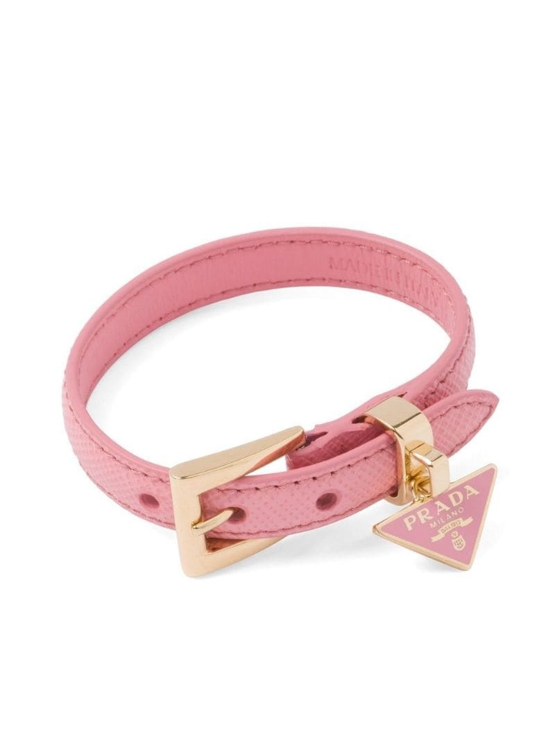 ブレスレット Prada Saffiano Leather Bracelet With Logo Charm Prada Saffiano Leather Bracelet | Saks Fifth Avenue