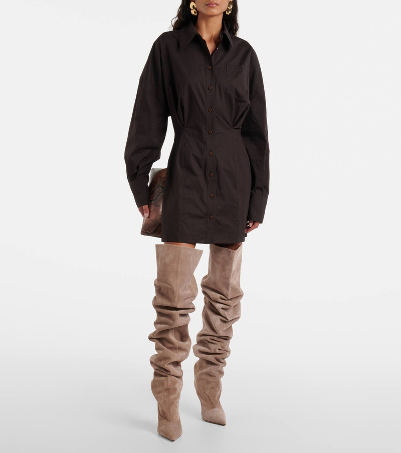 Ines suede over-the-knee boots 3