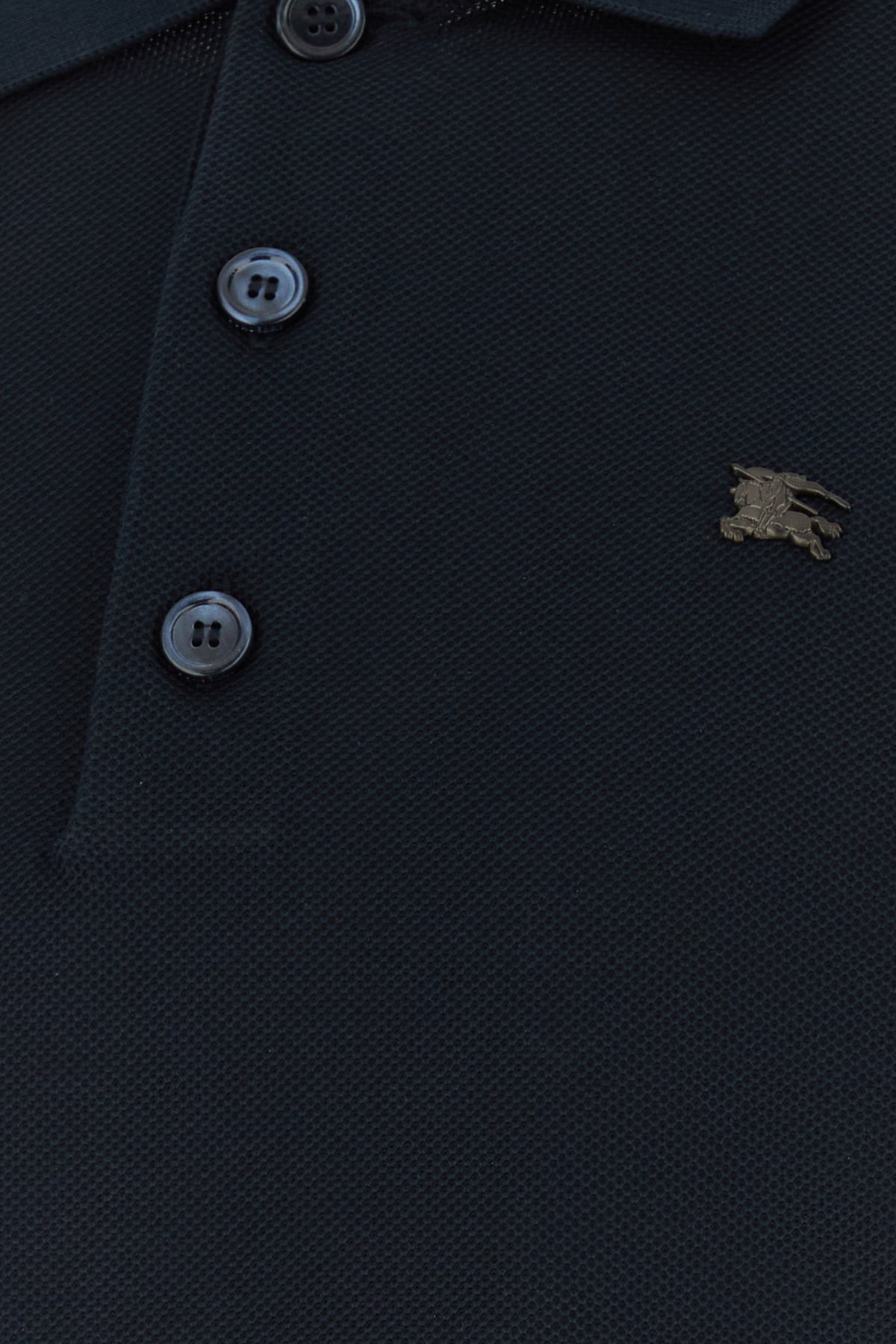 Midnight blue piquet polo shirt - 3