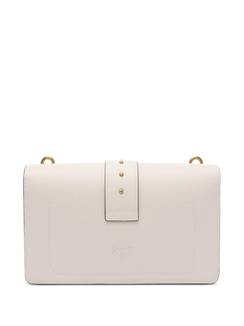 PINKO Classic Love One Simply bird-embellished studded shoulder bag outlook