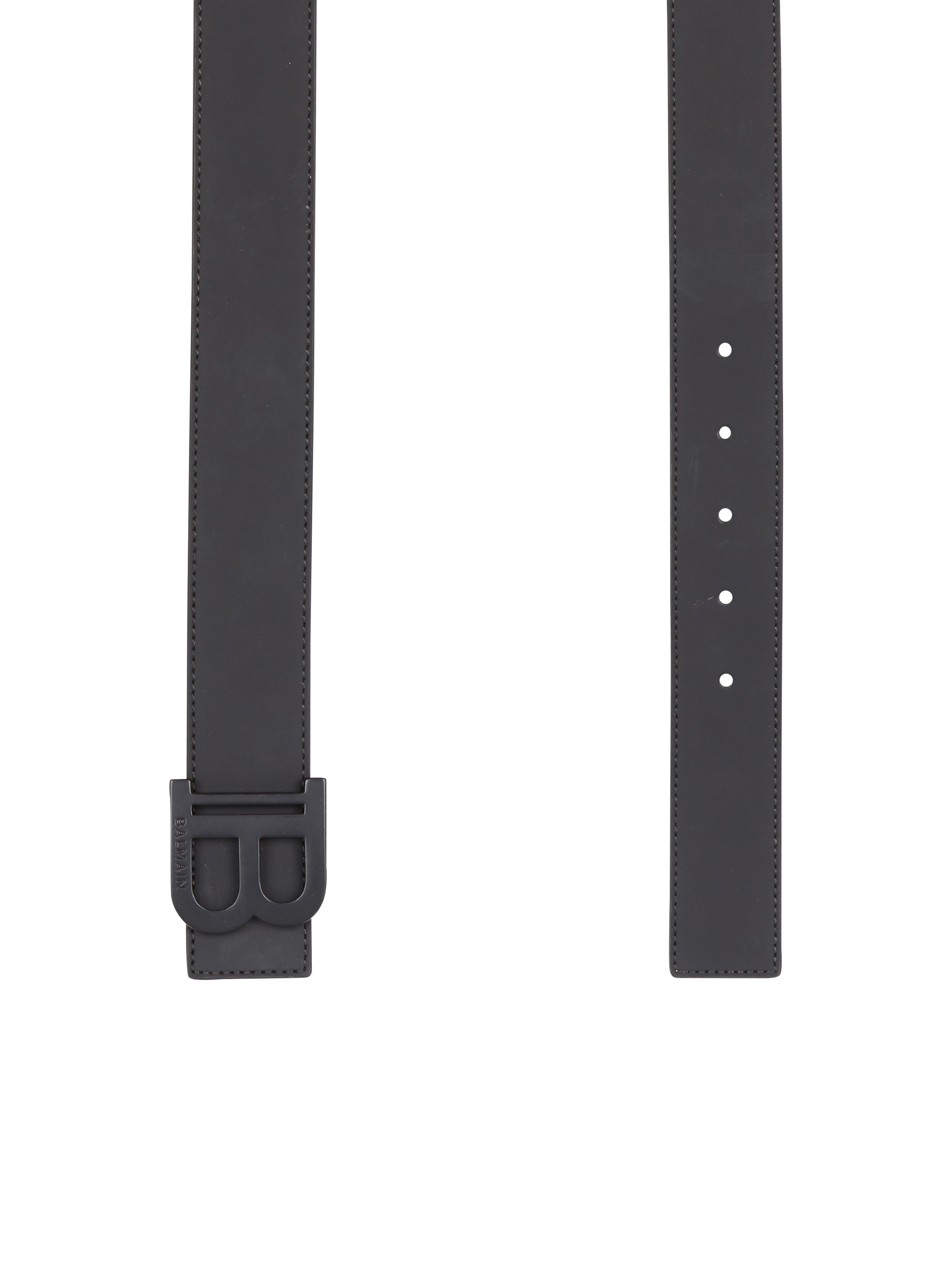 B-Belt rubber-effect leather belt - 4