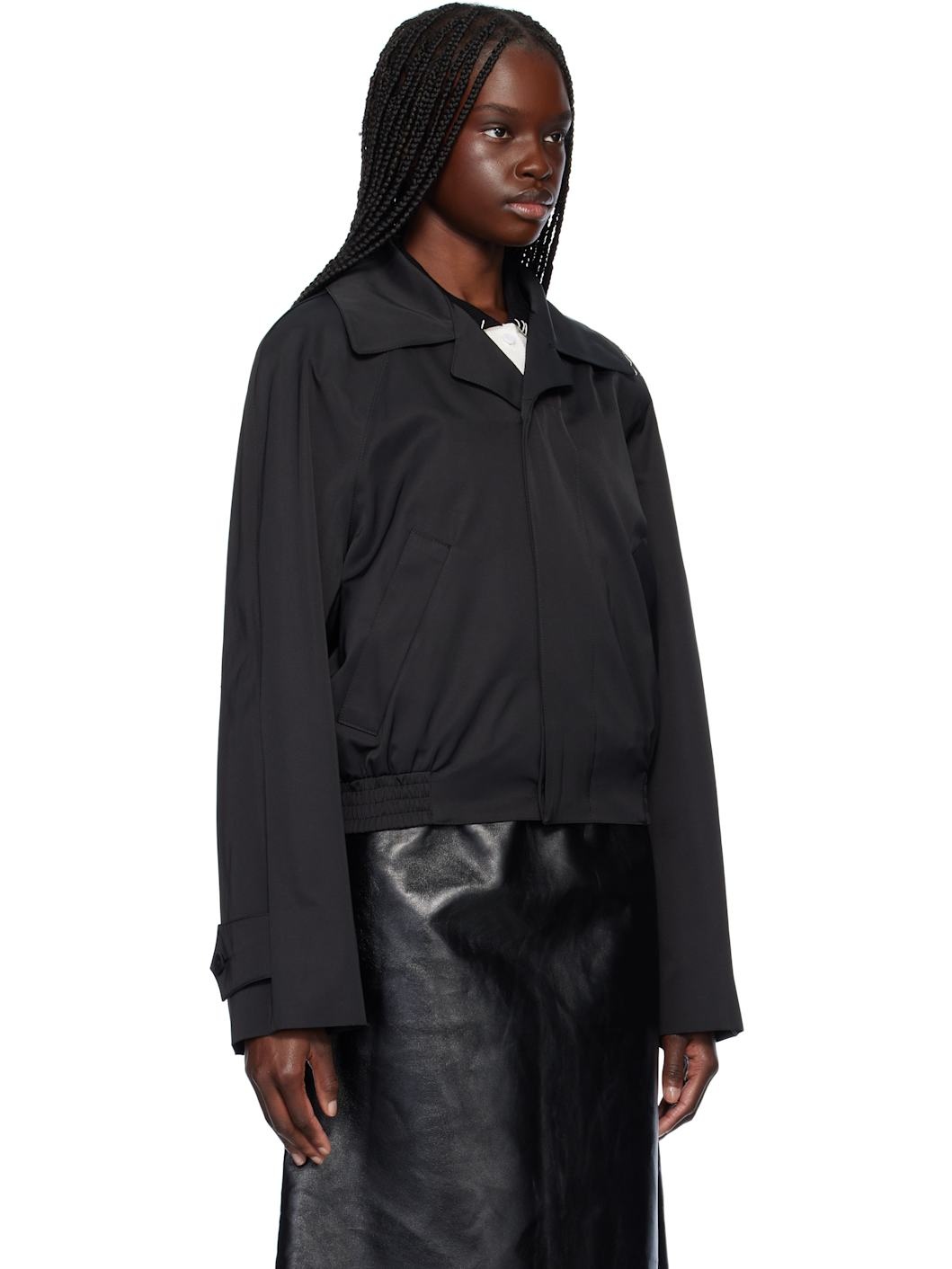 Black Water Repellent Jacket - 2