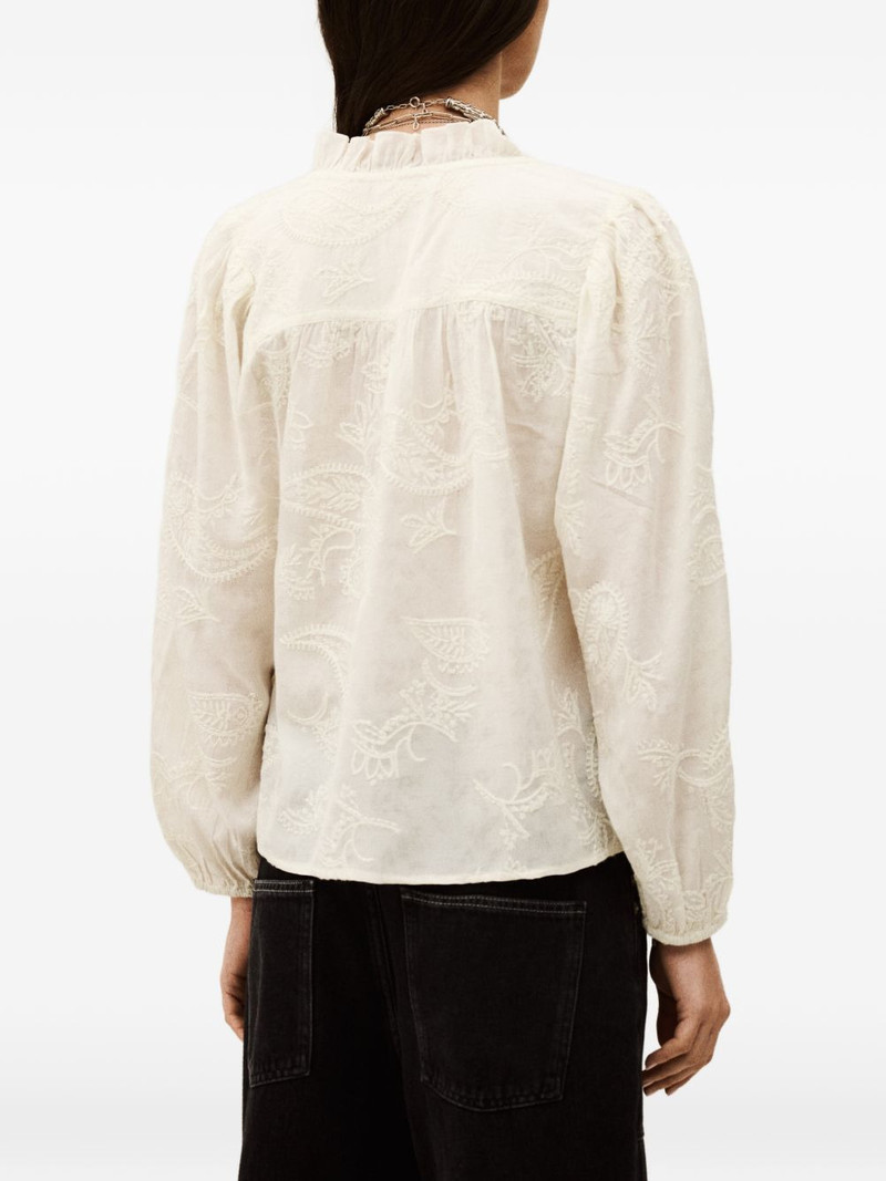 Petty ruffled embroidered blouse 4