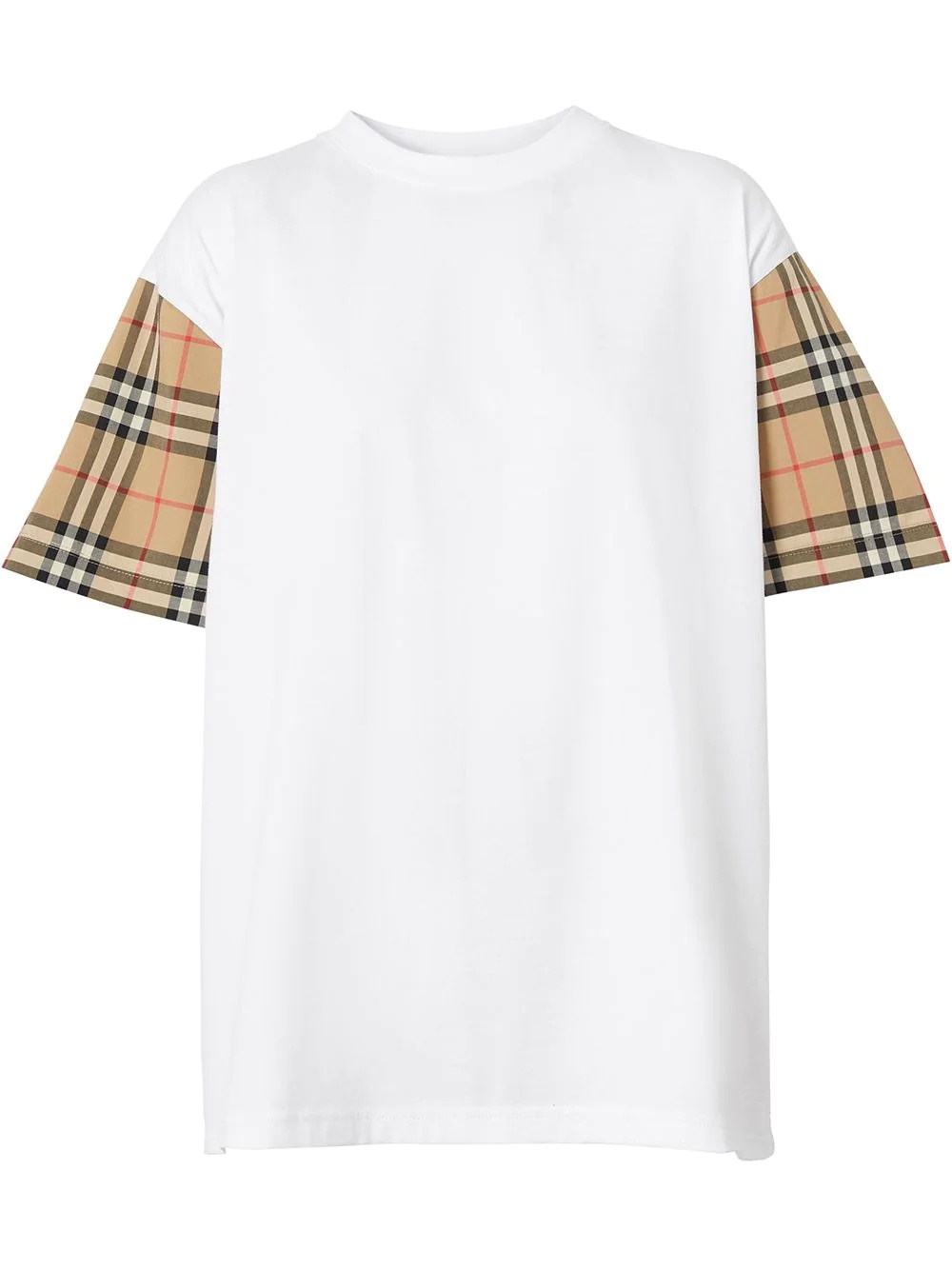 Vintage Check-sleeve T-shirt - 1