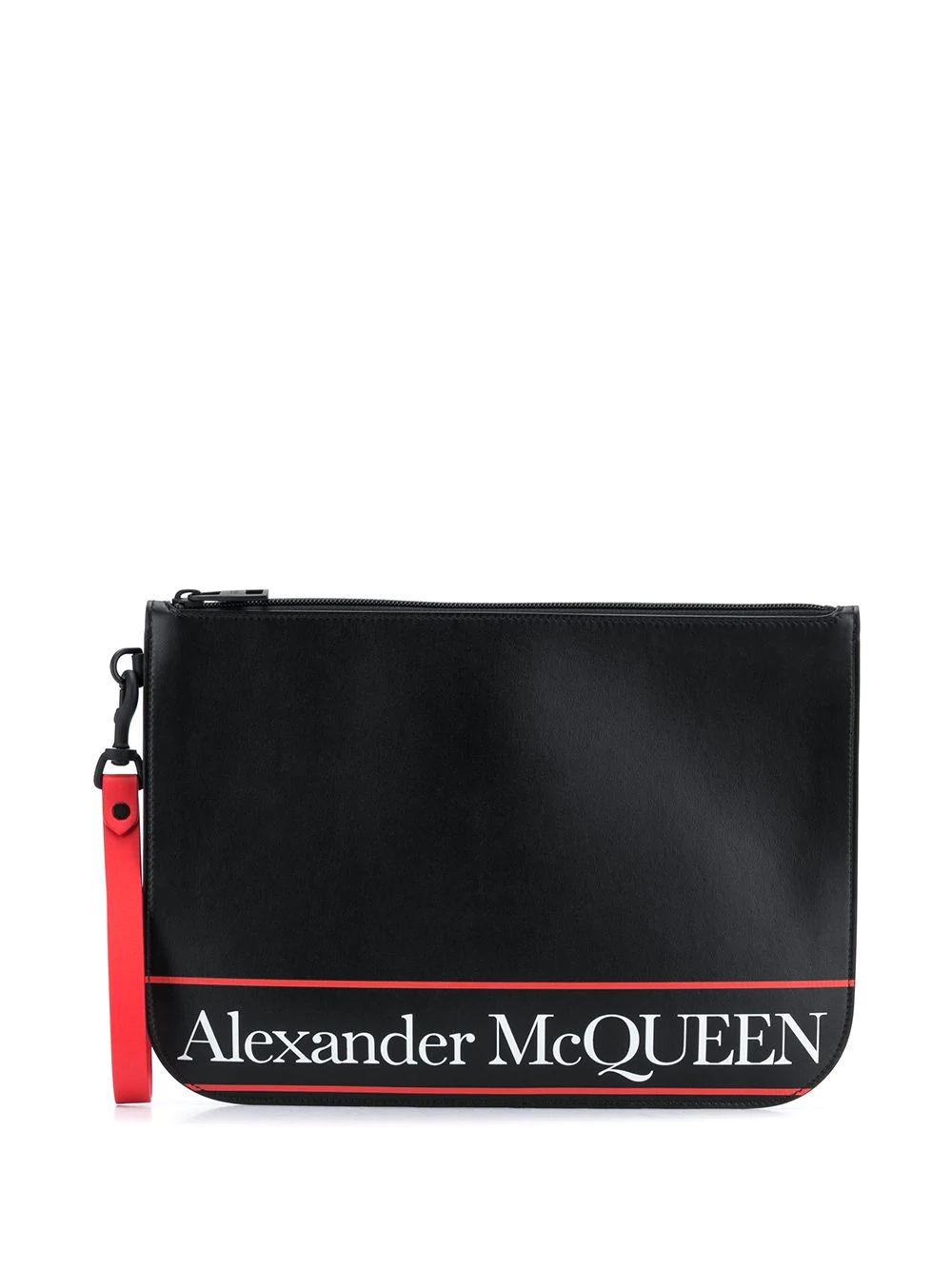 logo-print clutch - 1