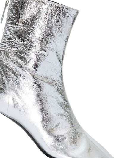 Proenza Schouler Glove 55mm metallic-effect boots outlook