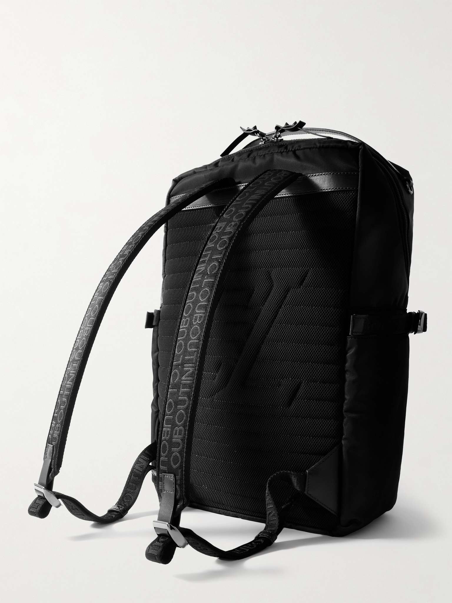 Loubideal Leather-Trimmed Shell and Logo-Debossed Rubber Backpack - 4