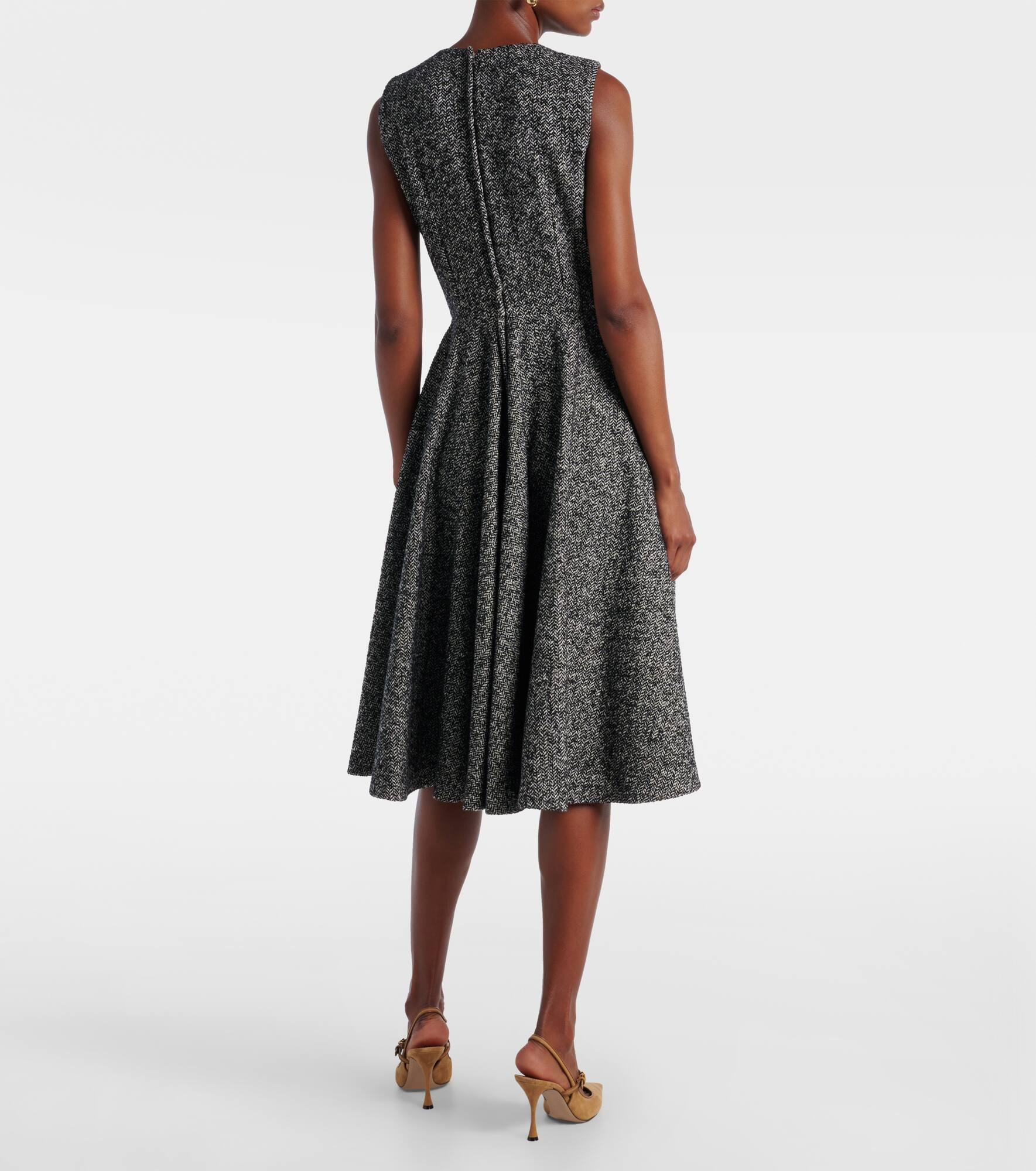 Wool-blend midi dress - 3