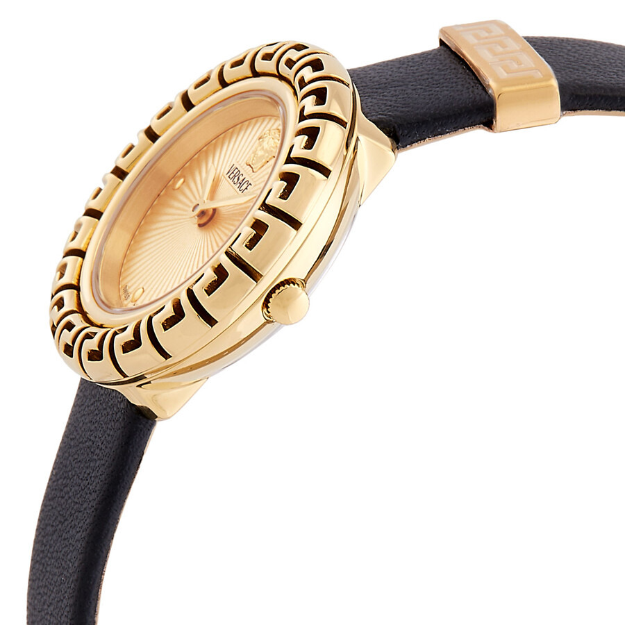 Versace La Greca Quartz Gold Dial Ladies Watch VE8C00224 - 2