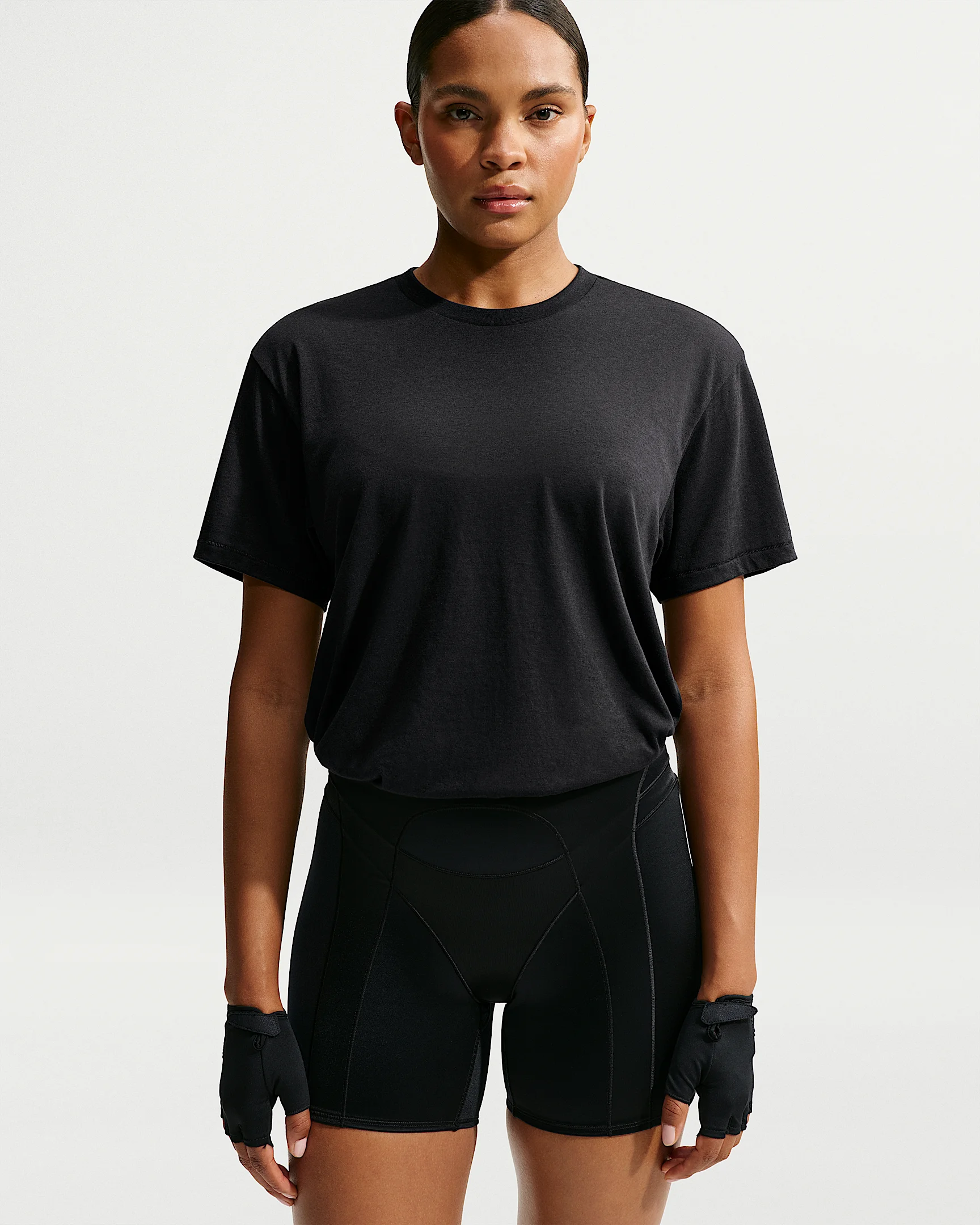 NikeSKIMS Performance Cotton Blend Women's Oversized Short-Sleeve Top - 1