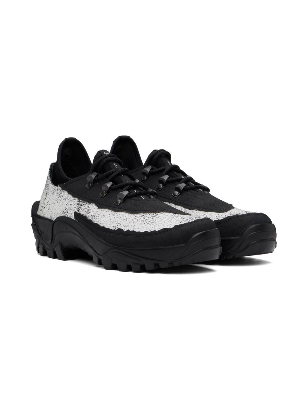 White & Black Bero Boots - 4