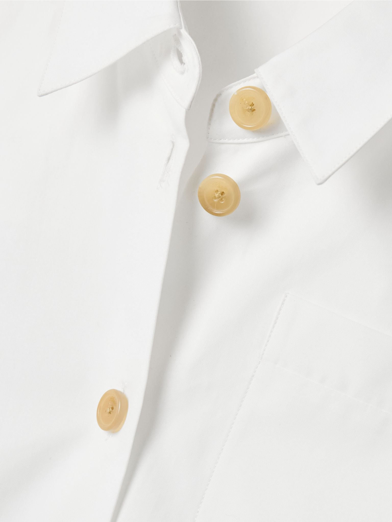 Keefe cotton-poplin shirt White - 4