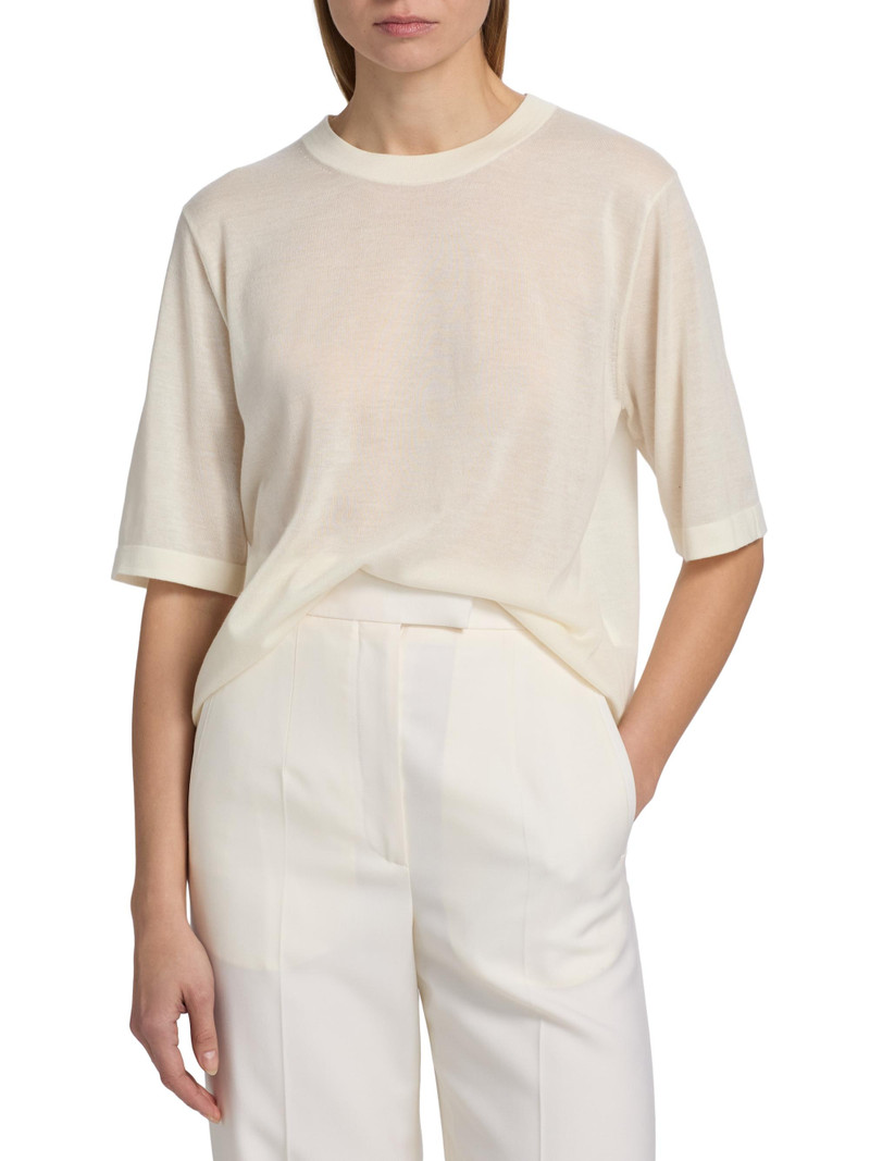 Women's Nala Fine Short-Sleeve Top - Ivory 3